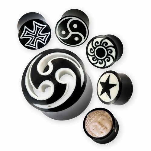 Horn plug flesh tunnel viele - plug,