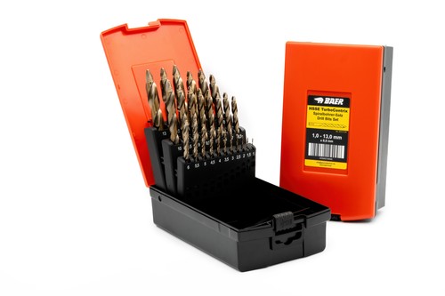 Baer spiralbohrer set - spiralbohrer, hsse-co5