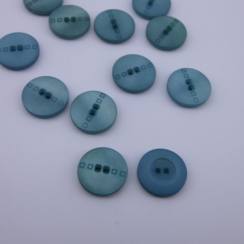 Knöpfe rauchblau musterung - rauchblau,
