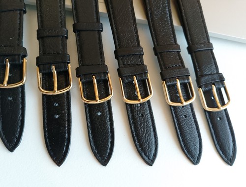 Uhrenarmband schwarz 16mm - 1x,