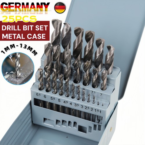 25tlg hss spiralbohrer - spiralbohrer, satz
