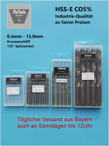 Edelstahlbohrer hss co5 - edelstahlbohrer, co5%