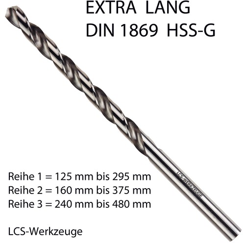 Spiralbohrer extra lang - extra, 2,0