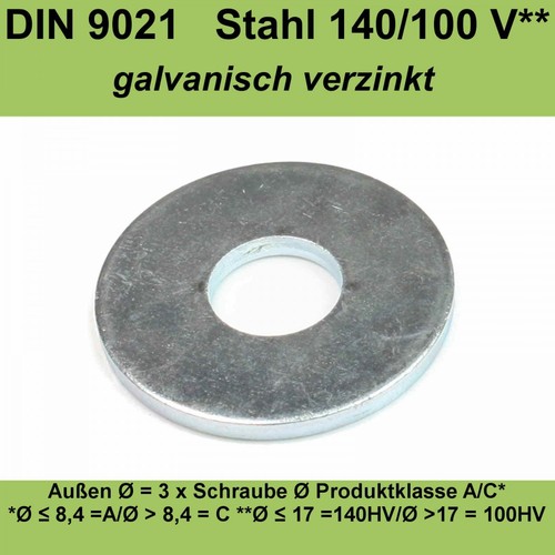 Din9021 unterlegscheiben - 13,0,